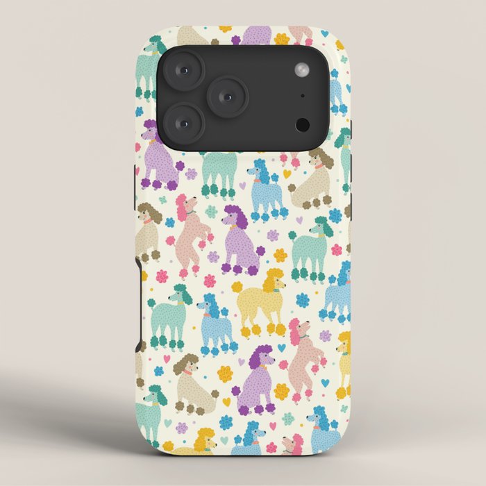 Rainbow Poodles by Veronique de Jong iPhone Case Gallery Image 3