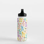 Rainbow Poodles by Veronique de Jong Water Bottle Gallery Image 3