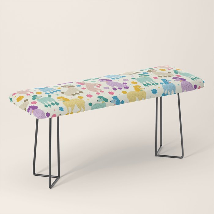 Rainbow Poodles by Veronique de Jong Bench Gallery Image 1