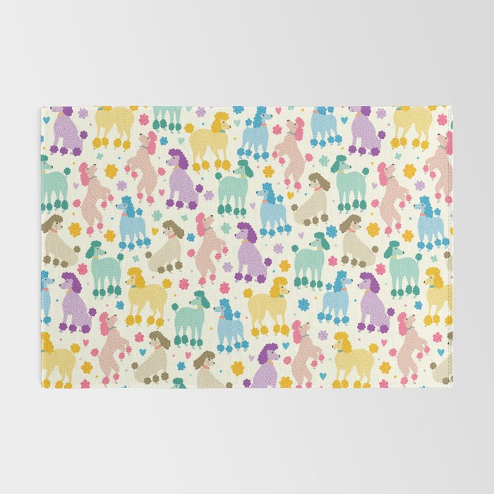 Rainbow Poodles by Veronique de Jong Rug Gallery Image 2