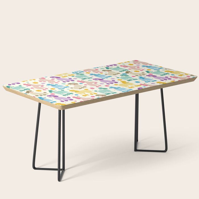 Rainbow Poodles by Veronique de Jong Coffee Table Gallery Image 1