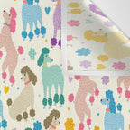 Rainbow Poodles by Veronique de Jong Wall Tapestry Gallery Image 3
