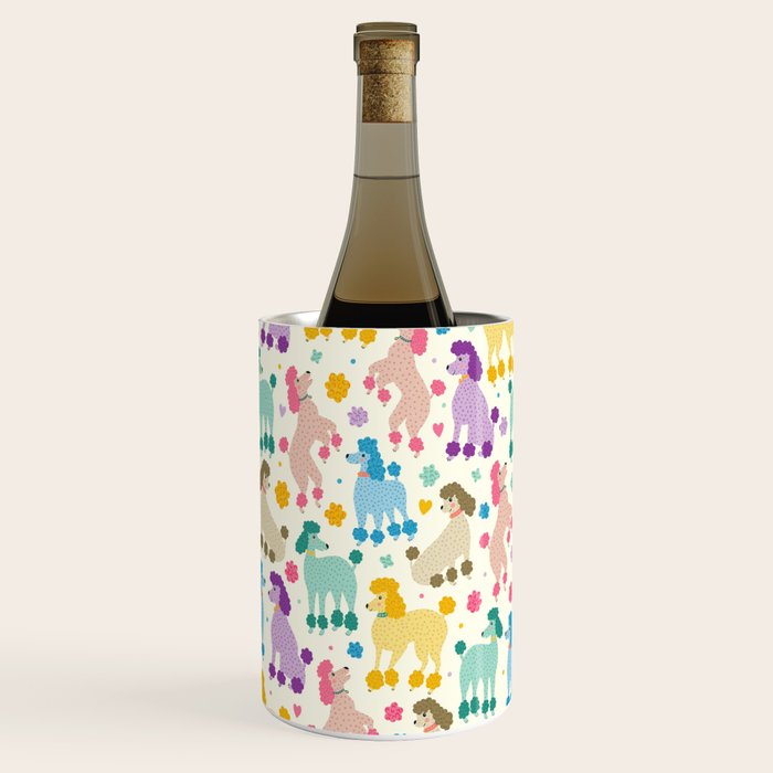 Rainbow Poodles by Veronique de Jong Wine Chiller Gallery Image 2