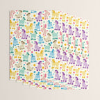 Rainbow Poodles by Veronique de Jong Wrapping Paper Gallery Image 3