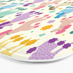 Rainbow Poodles by Veronique de Jong Bath Mat Gallery Image 3