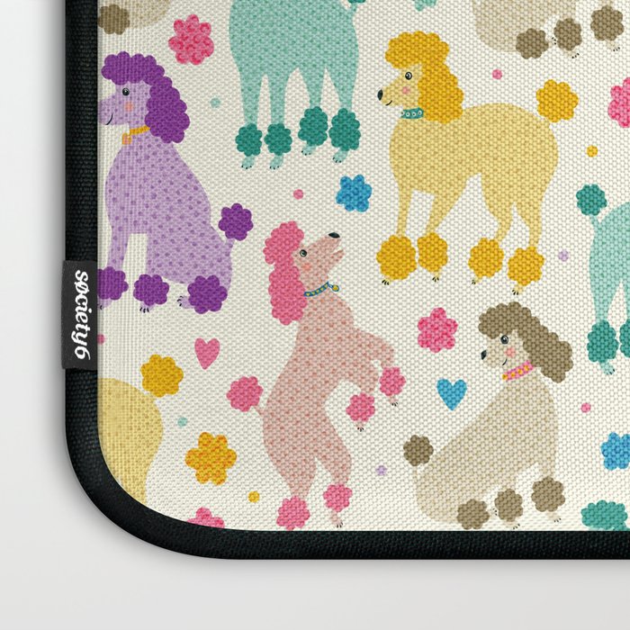 Rainbow Poodles by Veronique de Jong Laptop Sleeve Gallery Image 3