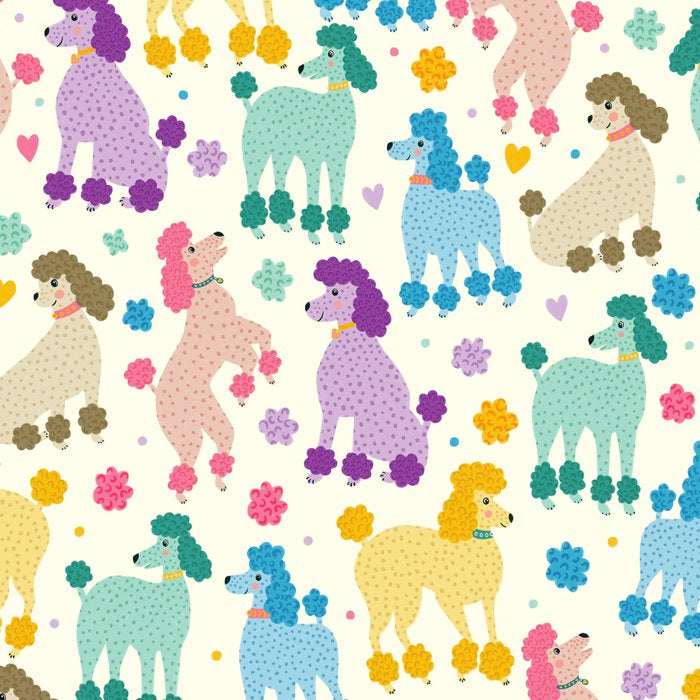 Rainbow Poodles by Veronique de Jong Coffee Mug Gallery Image 2