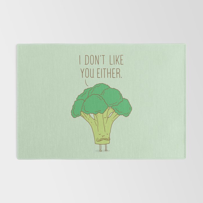 Broccoli don't like you either Rug Gallery Image 2