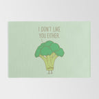 Broccoli don't like you either Rug Gallery Image 2