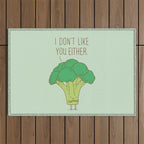 Broccoli don't like you either Outdoor Rug Gallery Image 1