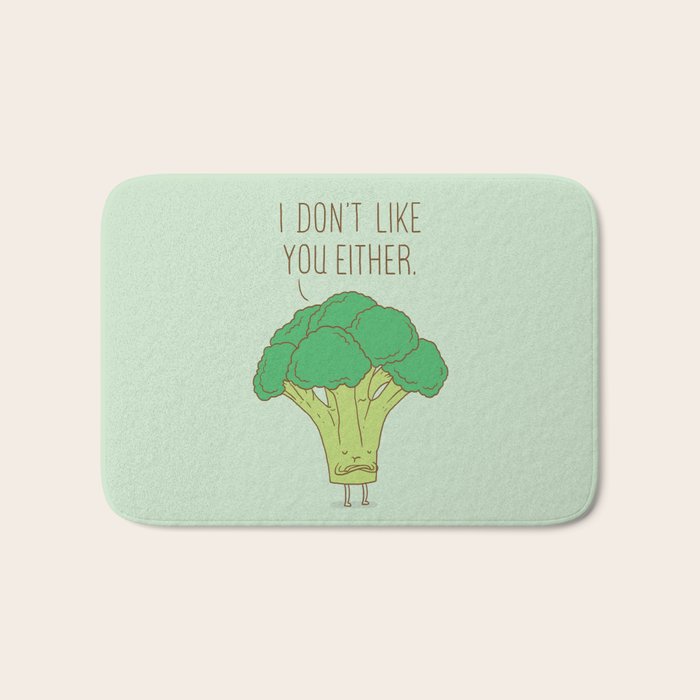Broccoli don't like you either Bath Mat Gallery Image 1