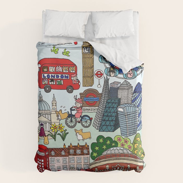 The Queen's London Day Out Duvet Cover Gallery Image 6