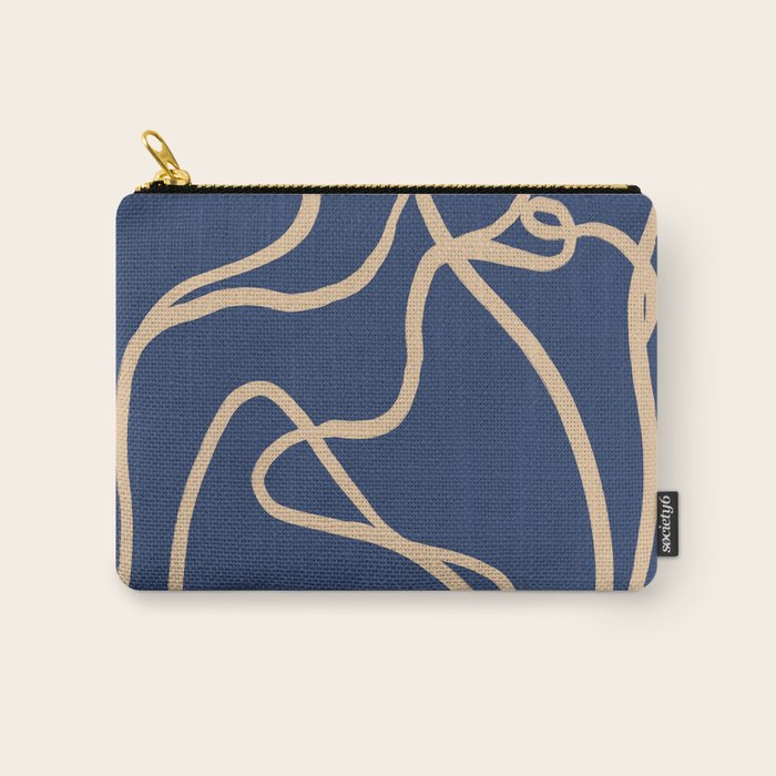 Abstract Line Art Cat 6 Carry All Pouch Gallery Image 1