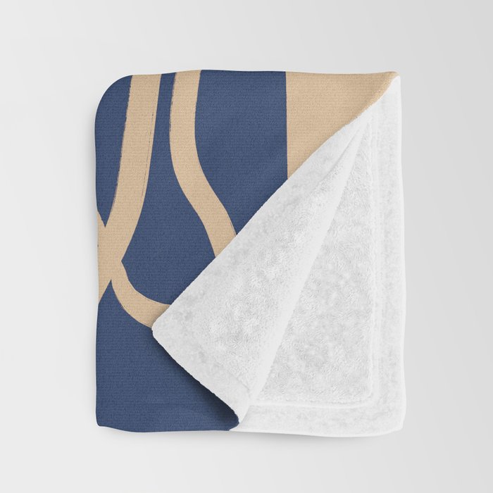 Abstract Line Art Cat 6 Throw Blanket Gallery Image 3
