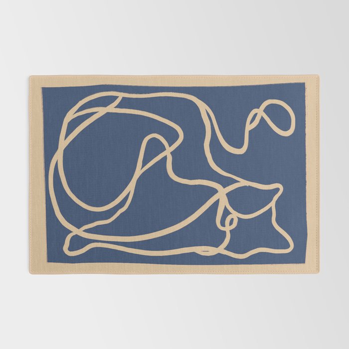 Abstract Line Art Cat 6 Rug Gallery Image 2