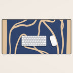 Abstract Line Art Cat 6 Desk Mat Gallery Image 1