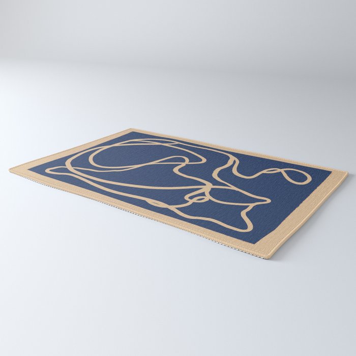 Abstract Line Art Cat 6 Rug Gallery Image 3