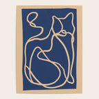 Abstract Line Art Cat 6 Poster Gallery Image 4