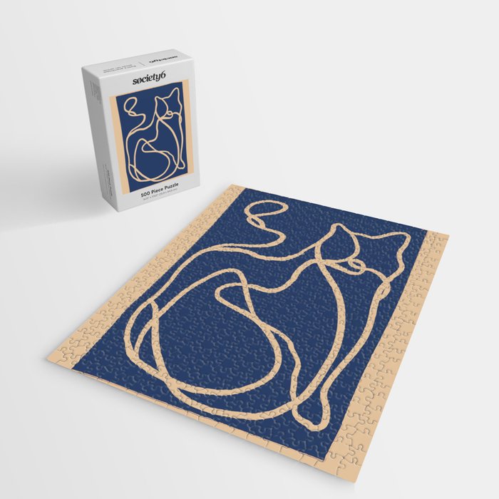 Abstract Line Art Cat 6 Jigsaw Puzzle Gallery Image 2