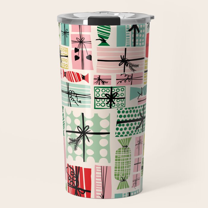 Favorite gift wrapped Travel Mug Gallery Image 1