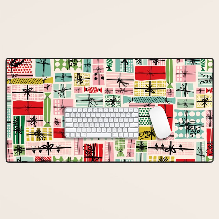 Favorite gift wrapped Desk Mat Gallery Image 1