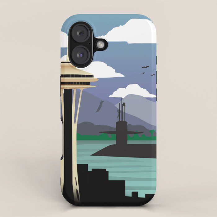 Bangor, WA - Submarine Homeport iPhone Case Gallery Image 1