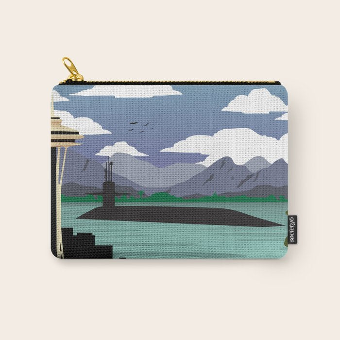 Bangor, WA - Submarine Homeport Carry All Pouch Gallery Image 1