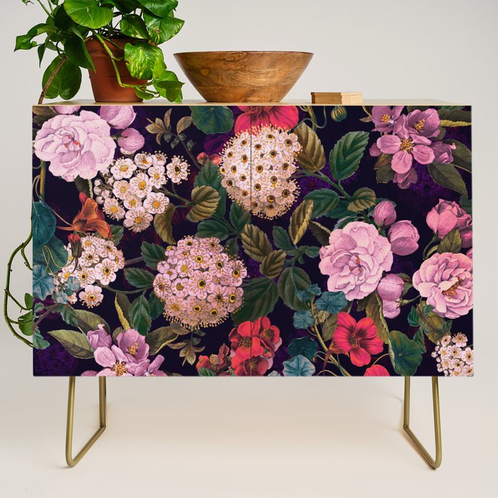 Brightly Glowing Flowers II Credenza Gallery Image 1