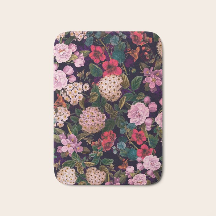 Brightly Glowing Flowers II Bath Mat Gallery Image 1
