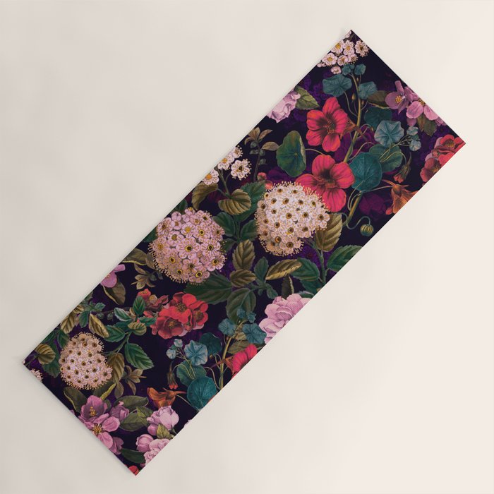 Brightly Glowing Flowers II Yoga Mat Gallery Image 1