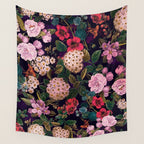 Brightly Glowing Flowers II Wall Tapestry Gallery Image 4