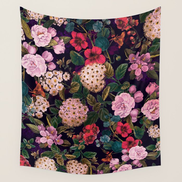 Brightly Glowing Flowers II Wall Tapestry Gallery Image 4