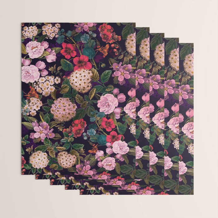 Brightly Glowing Flowers II Wrapping Paper Gallery Image 3