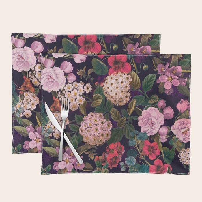 Brightly Glowing Flowers II Placemat Gallery Image 1