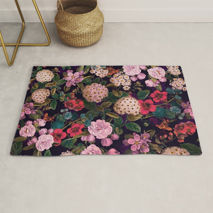 Brightly Glowing Flowers II Rug Gallery Image 1