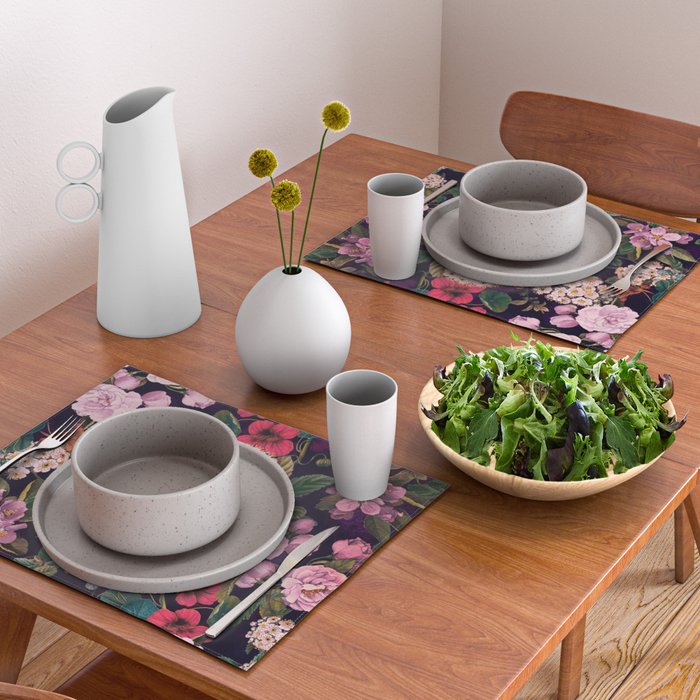 Brightly Glowing Flowers II Placemat Gallery Image 2