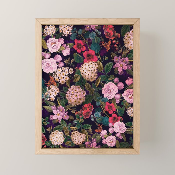 Brightly Glowing Flowers II Mini Art Print Gallery Image 1