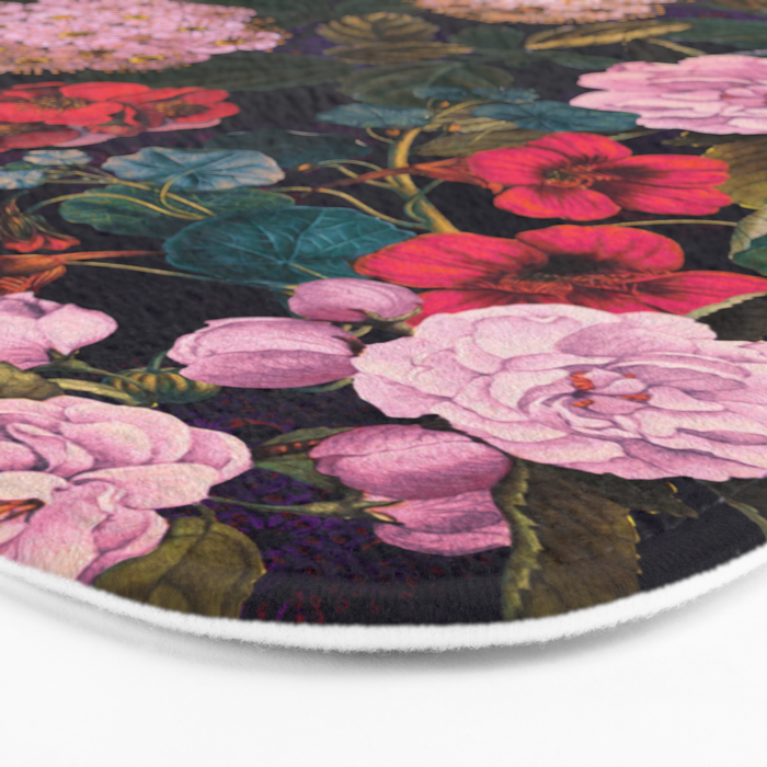Brightly Glowing Flowers II Bath Mat Gallery Image 3