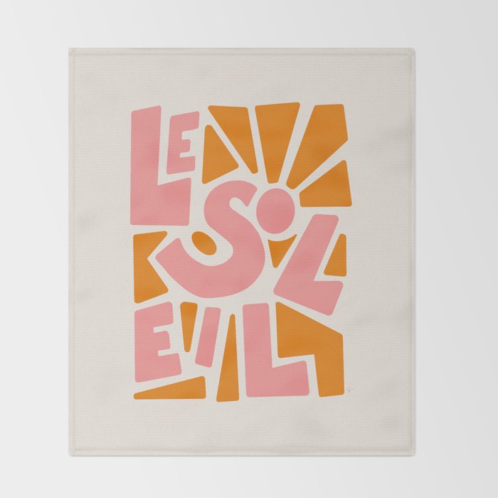 Le Soleil French Sun Throw Blanket Gallery Image 2