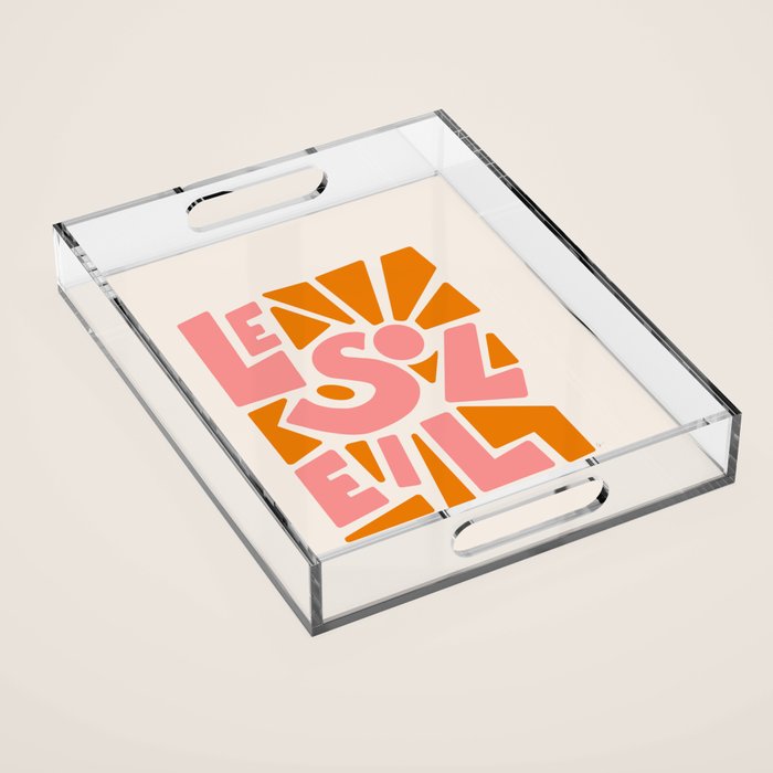 Le Soleil French Sun Acrylic Tray Gallery Image 1