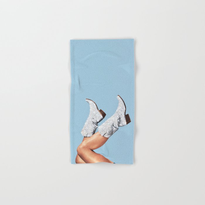 These Boots - Glitter Blue Landscape Bath Towel Gallery Image 1