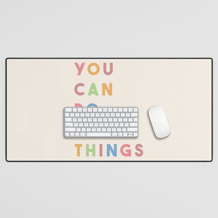 You Can Do Hard Things Desk Mat Gallery Image 1