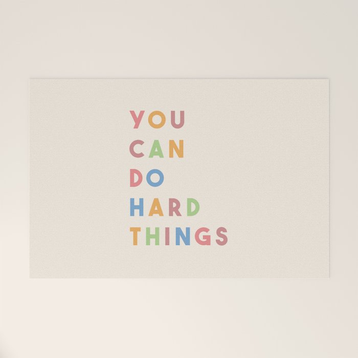You Can Do Hard Things Welcome Mat Gallery Image 1
