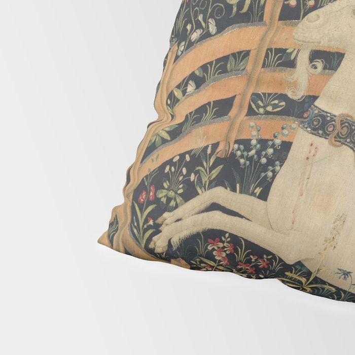 The Unicorn Rests in a Garden (from the Unicorn Tapestries) Pillow Sham Gallery Image 4