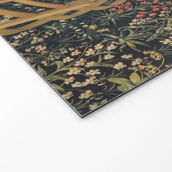 The Unicorn Rests in a Garden (from the Unicorn Tapestries) Welcome Mat Gallery Image 2