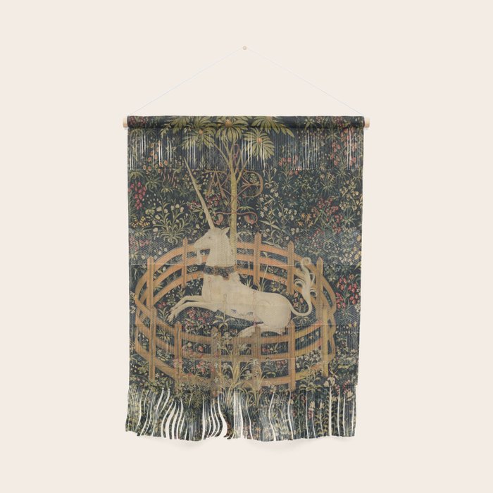 The Unicorn Rests in a Garden (from the Unicorn Tapestries) Wall Hanging Gallery Image 1