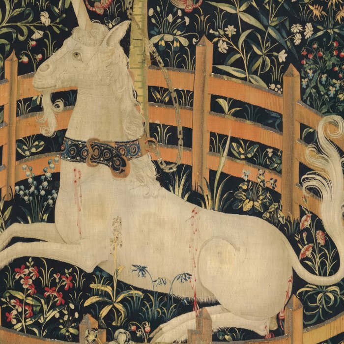 The Unicorn Rests in a Garden (from the Unicorn Tapestries) Coffee Mug Gallery Image 2