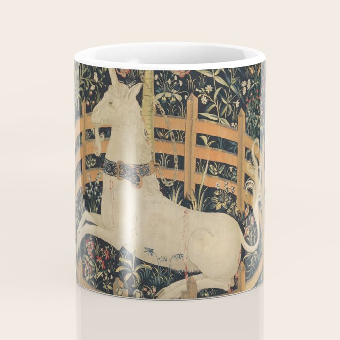 The Unicorn Rests in a Garden (from the Unicorn Tapestries) Coffee Mug Gallery Image 4