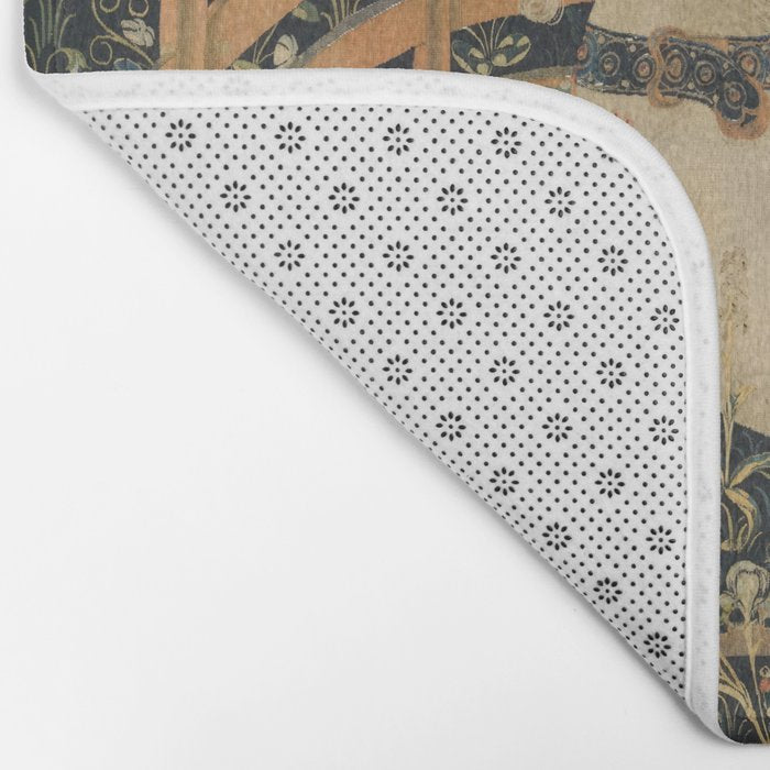 The Unicorn Rests in a Garden (from the Unicorn Tapestries) Bath Mat Gallery Image 2