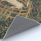 The Unicorn Rests in a Garden (from the Unicorn Tapestries) Rug Gallery Image 4